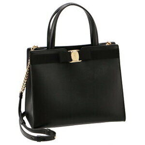 Ferragamo Vara Tote Bag Black